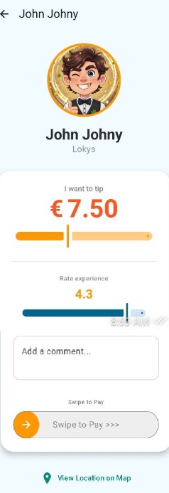TipsApp Home Screen Map View